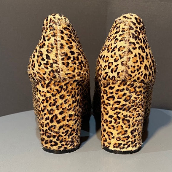 Express Leopard Print Block Heel Pumps – Size 8 - Picture 3 of 5